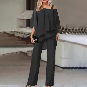 Heidi-Mode | Elegantes Baumwoll-Chiffon-Set [Top + Hose]