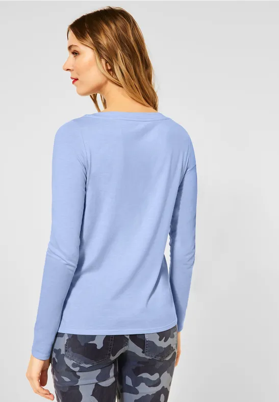 Street One Shirt mit U-Boot Ausschnitt 