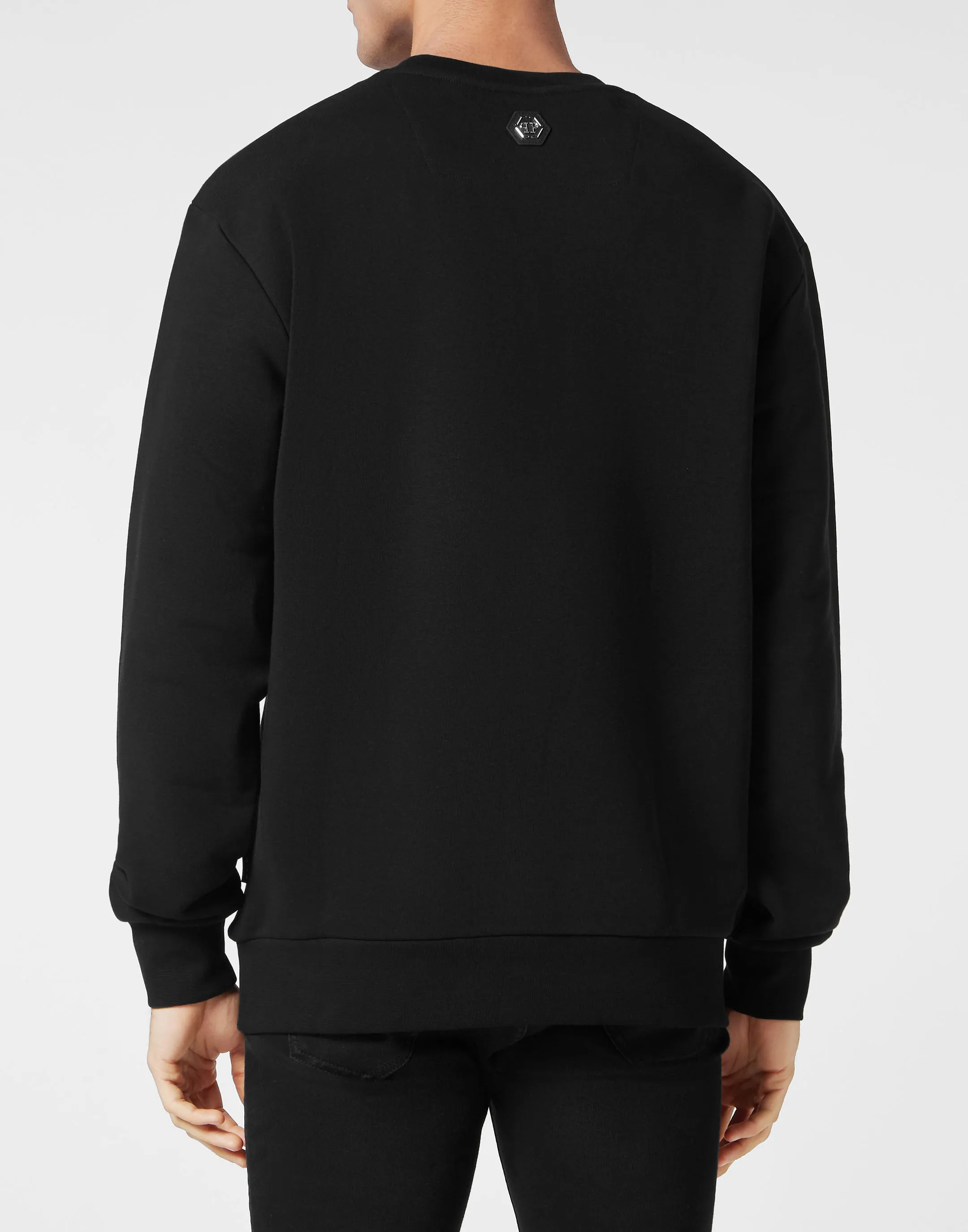 Sweatshirt LS with Crystals Paisley Gothic Plein