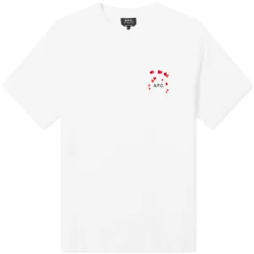 T-shirt A.P.C. Valentines Logo T-Shirt COEIO-M26374-AAB